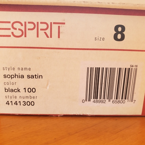 Esprit Black Heels Shoes Women’s 8 - Picture 6 of 8